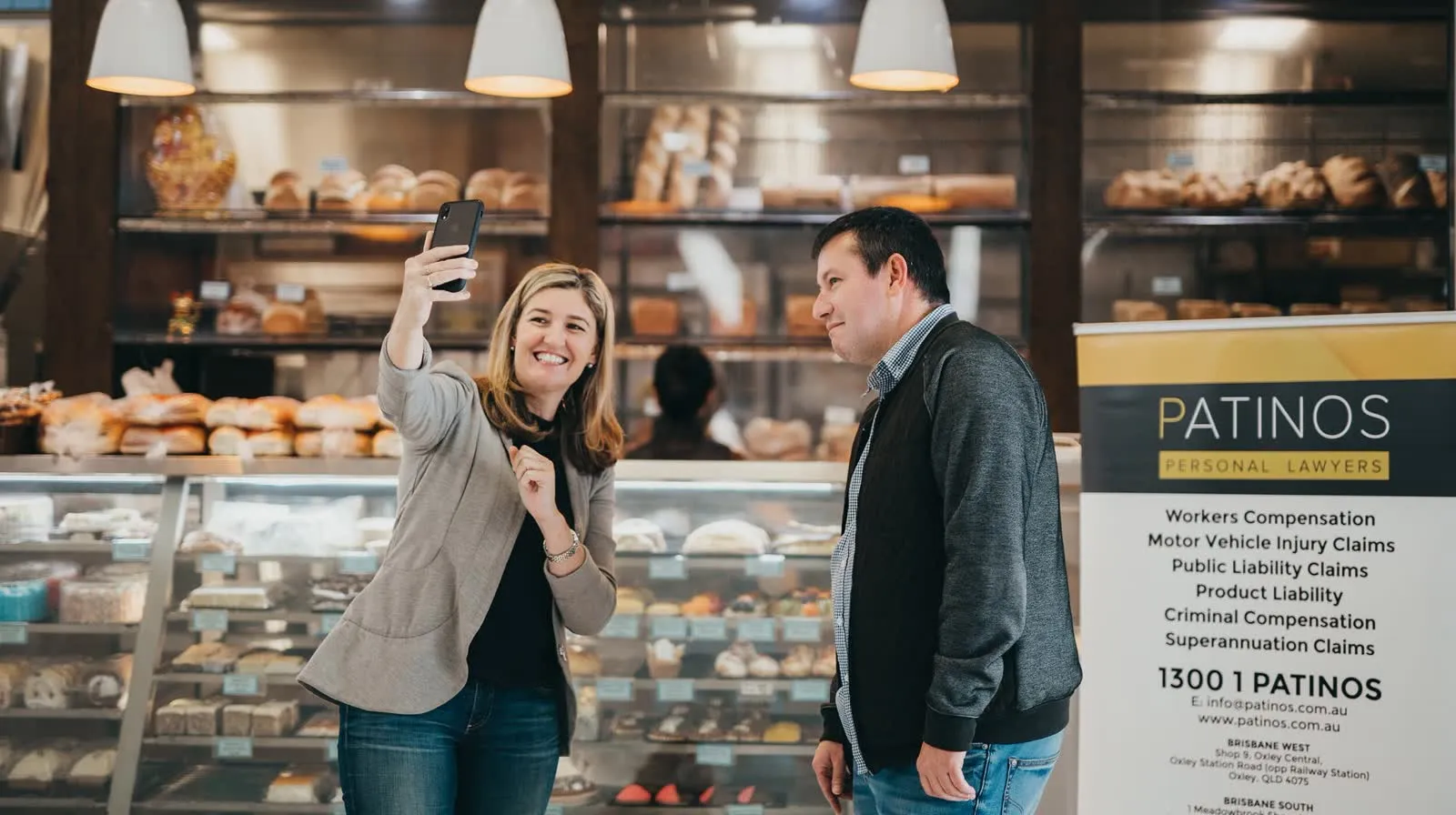 The Patinos team supporting a local bakery